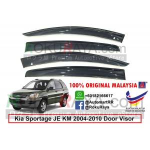 Kia Sportage JE KM (2nd Gen) 2004-2010 AG Door Visor Air Press Wind Deflector (Big 12cm Width)